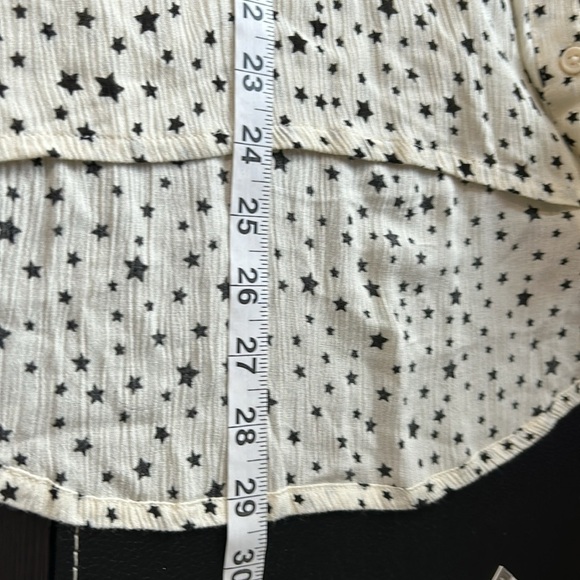 EVEREVE Allison Joy Celeste Star Shirt White Stars Button Down Top Sz XL NEW - Picture 14 of 14
